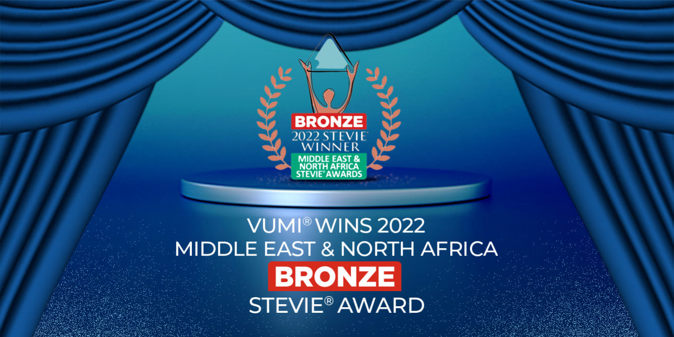 VUMI®GLOBAL WINS 2022 BRONZE MIDDLE EAST & NORTH AFRICA STEVIE® AWARD